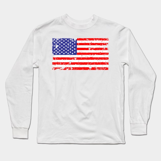 american flag Long Sleeve T-Shirt by Amartwork